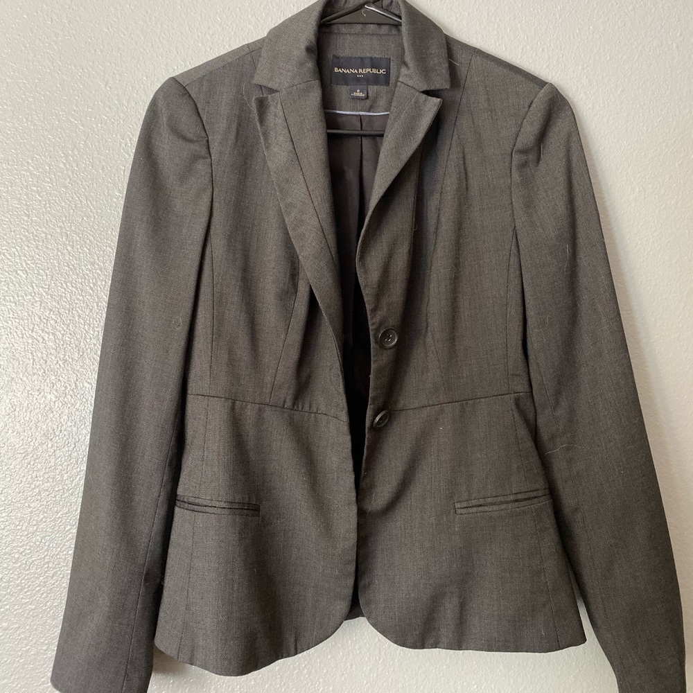Banana republic gray blazer